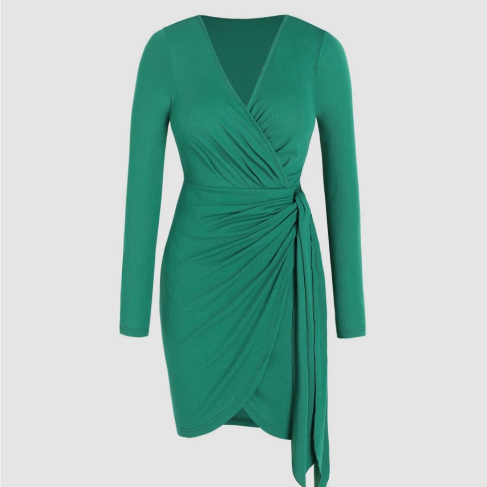 Green cider dress